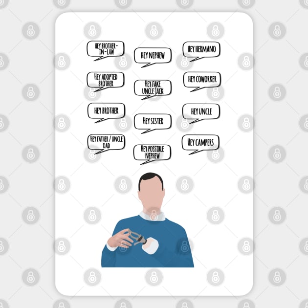 buster bluth "hey" quotes Sticker by aluap1006